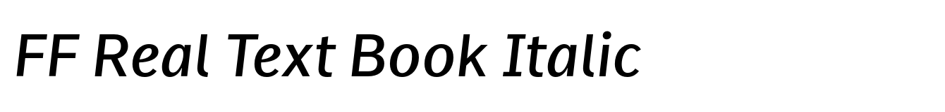 FF Real Text Book Italic